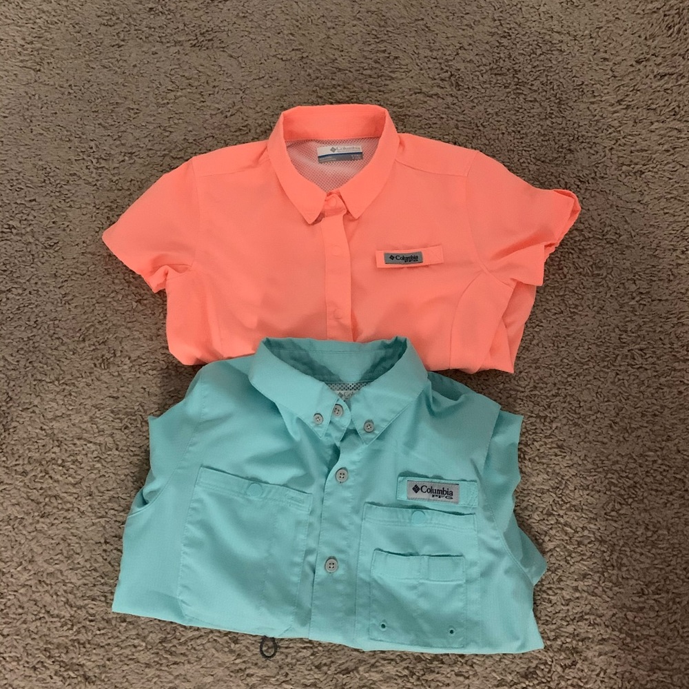 2 Columbia button down shirts